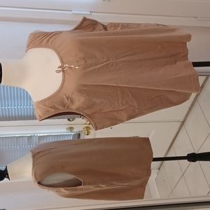 $4 Add-on New Tan Tank Top - Size 1X